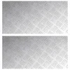 Vidaxl Stopnice Pravokotna 2 szt. srebrna 60 x 30 cm Aluminij