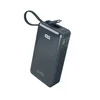 SBS Prenosna baterija 10000 mAh USB-A USB-C z vgrajenim zaslonom in 20 W USB-C kablom - temno siva