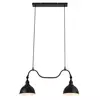 Rabalux Marc pendantik E27 2x40W,mat crna Industrijska rasveta