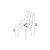 HANAH HOME Set 2 stolice Trex Anthracite Brown