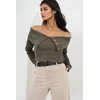 Trend Alacati Stili Ženska bluza Alc-X14673, Kaki