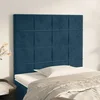 Vidaxl vidaXL Vzglavja za posteljo, komplet 2 kosov, temno modra, 80x5x78/88 cm žamet