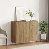 vidaXL Strani šal Rjava 90 x 34 x 80 cm Konstruiran les