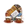 Komplet dveh porcelanastih skodelic Klimt 250 ml kot darilo