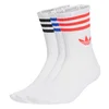 ADIDAS ORIGINALS Nogavice 3-Stripes Crew 3 Pairs modra/svetlo rdeča/črna/bela