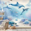 Tapeta podvodni svet z delfini - 392x264
