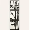 Wallity APT041LS Zidna dekoracija Bamboo, 70x70cm, 3 komada, Crna