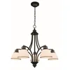 Luster na sajli CLAIR 5xE27/60W/230V, prečnik 65 cm, bronza