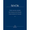 Otakar Ševčík Čtyřicet variací pro violoncello op. 3 Note