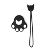 CAR 888 ACCESSORIES Silikonski privezak za ključeve šapa crni