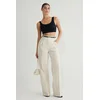 Trendyol Stone Pleated Wide Leg/Wide Leg Woven Trousers