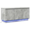 vidaXL vidaXL TV omarica Betonsko siva 100x38x49 cm Inženirski les, (22116227)