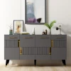 Wallity Komoda Moda 150x80x40cm Antracit-Zlatna
