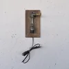 Opviq Zidna lampa E27 Max 200W, Smeđe-Crna