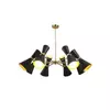 VESTA 230 LUSTER 8*E14 BLACK/GOLD