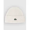 Lacoste Monochrome Brioche Knit Beanie white
