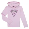 Guess  Puloverji HOODED LS FLEECE_CORE  Rožnata