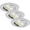 Briloner 7209-039 - Komplet 3x LED ugradnih svetiljki za kupatilo ATTACH LED/5W/230V IP23