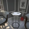 Hanah Home Klub sto Cetrus Wood, 40x35x62 cm, Beli