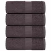 Vidaxl vidaXL Brisače, 4 kosi, antracit, 15 x 21 cm, 360 g/m2, 100 % bombaž