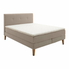 Bež boxspring postelja 160x200 cm Stockholm – Meise Möbel