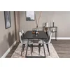 Venture Design Jedilna miza in komplet jedilnih stolov Inca ter miza Polar Diamond 75x160x85 cm črna siva