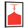Plakat s paspartujem baletni nastop - 30x45 black