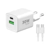 Winner Group - Adapter za brzo punjenje 2x USB PD 30W + USB kabl USB-C / USB-C 1m