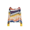 Desigual Pulover modra / rumena / rjasto rdeča / bela