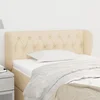 Uzglavlje s ušima krem 93x23x78/88 cm od tkanine