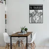 Wallity Zidna dekoracija Be Yourself, Crna