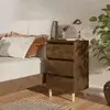Noćni ormarići s drvenim nogama 2 kom boja hrasta 40x35x69 cm