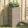 Vrtne sadilice 2 kom siva 40 x 40 x 80 cm od poliratana
