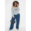 Trendyol Curve Ženska bluza Tbbaw26Af00048, Siva