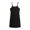 Tommy Jeans Vsakodnevna obleka Linear DW0DW22338 Črna Slim Fit