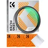 K&F 77MM Ultra-Thin Adjustable Long 4-8 Point Star Filter, Green Coated, with 3 Vacuum Cleaning Clot