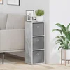 vidaXL Strani šal s predalom Betonsko siva 25,5 x 22 x 69,5 cm