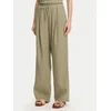 Marella Hlače iz tkanine Fred 2513131085 Zelena Wide Leg