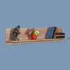 Hanah Home Zidna polica Raf-11-Tt-1, 120x25x20 cm, Svetlo-orah