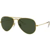 Ray Ban Unisex sunčane naočare RB3025 W3234 55 Aviator, Crno- zlatne