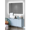LED Stensko ogledalo z osvetlitvijo RECTANGULAR 80x60 cm bela