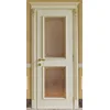 Casa Padrino luxury baroque apartment door cream/gold - Magnificent solid wood door with glass windows and frame - Furniture in baroque style - Baroque furniture - Luxury quality - Made in Italy