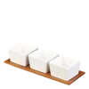 Set posod za serviranje na bambusovem pladnju (4 ks) - Basic - 451356