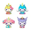 Funko Pop! Hello Kitty and Friends - komplet 4 figur v samorogovih opravah: Hello Kitty, Cinnamoroll, My Melody in Kuromi