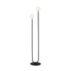 Argon 7073 - Stojeća lampa FERRONE 2xE14/7W/230V crna/bela/zlatna