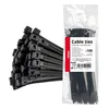 slomart AMiO vezice za kable, črne, 2,5x200mm - 100 kos.