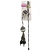 FLAMINGO Igračka za mačke Pecaljka Pirin Dangler Ball Grey 45cm