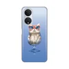TELEMPIRE Silikonska maska za telefon Honor X7 Funny Cat plava