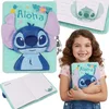 Disney DISNEY Stitch PLUŠNI dekliški zvezek, dnevnik S KLJUČEM, šolski zvezek v liniji A5