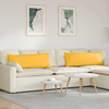 Jastučići za sofu 2 pcs Svijetlo žuta 120 x 40 cm